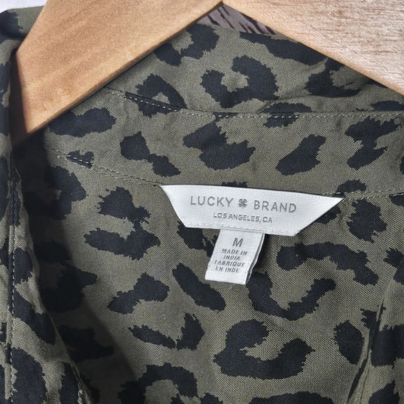Lucky Brand Animal Print Buttoned Down Shirt - Picture 3 of 4